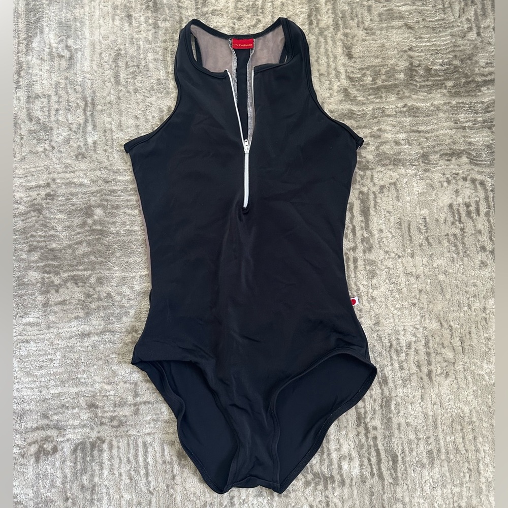 Black small yumiko leotard